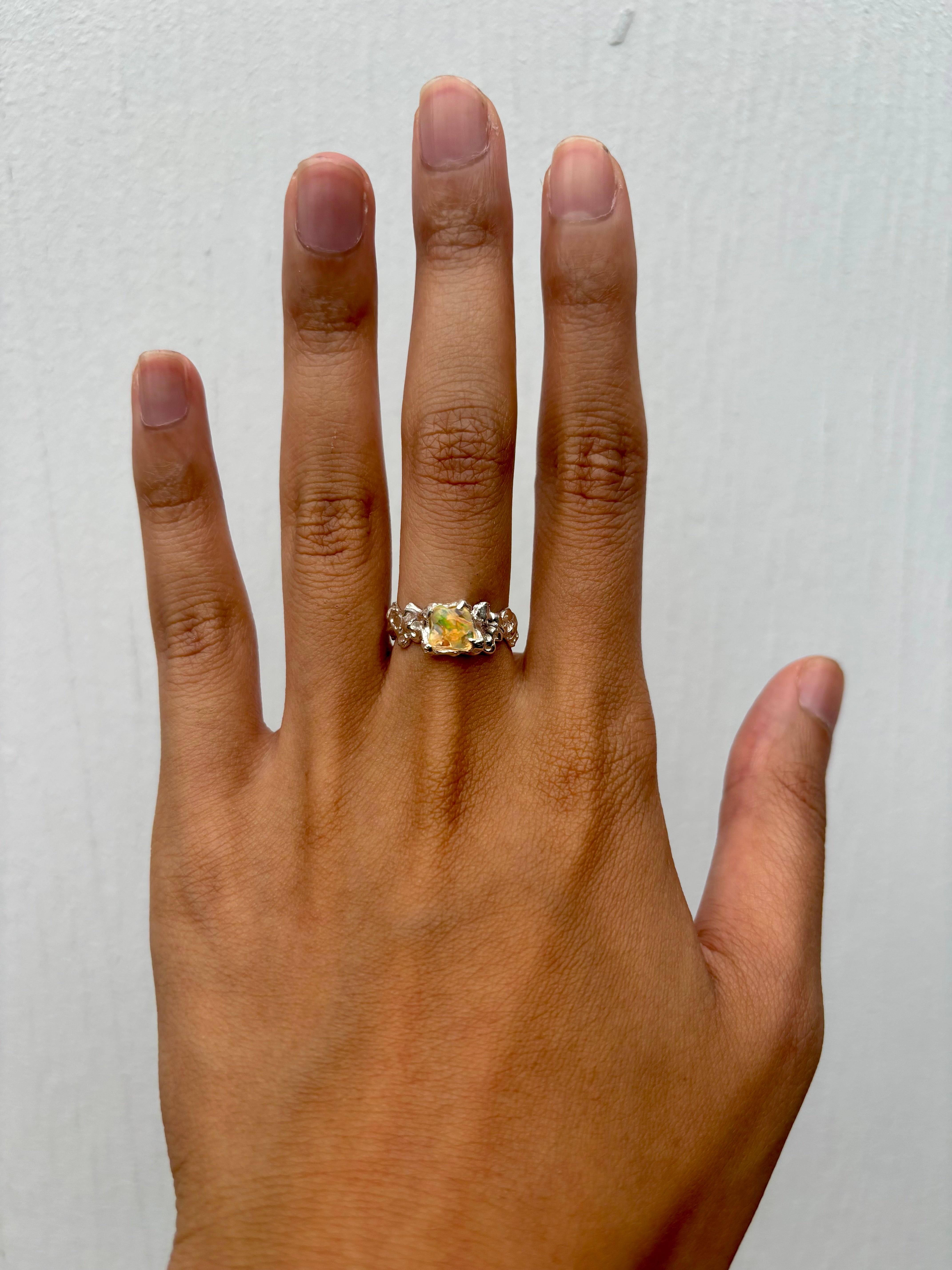 Size M 1/2 - Ignite Ring - Yellow/Silver