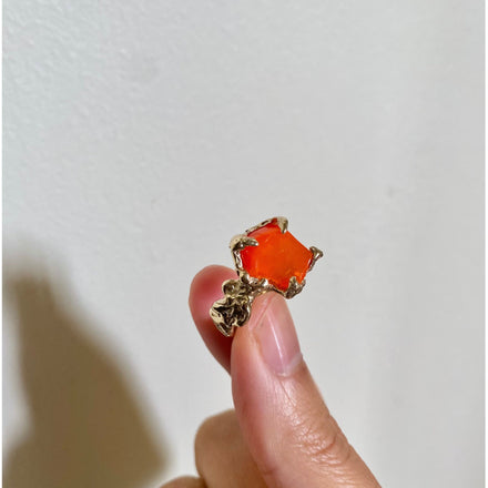 Ignite Ring - Mexican Opal - Orange/Gold